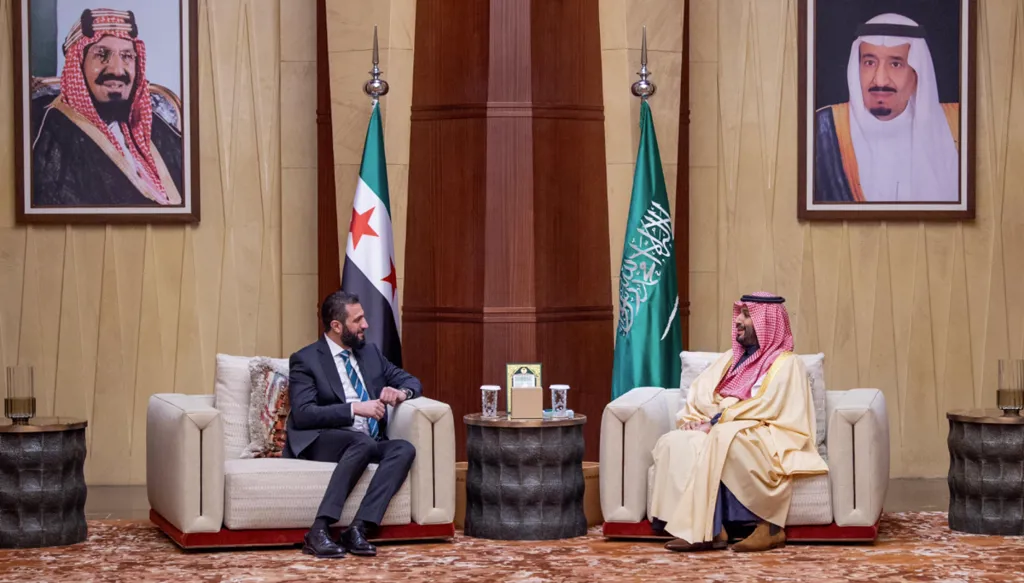 الشرع التقى بن سلمان: نسعى لشراكة حقيقية تهدف لحفظ السلام