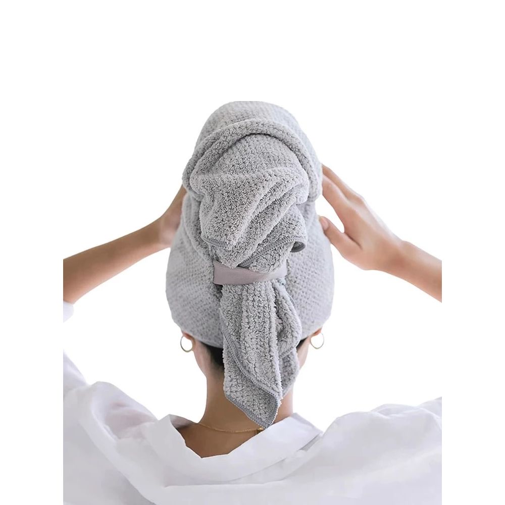 لف الشعر بمنشفة (Pinterest)