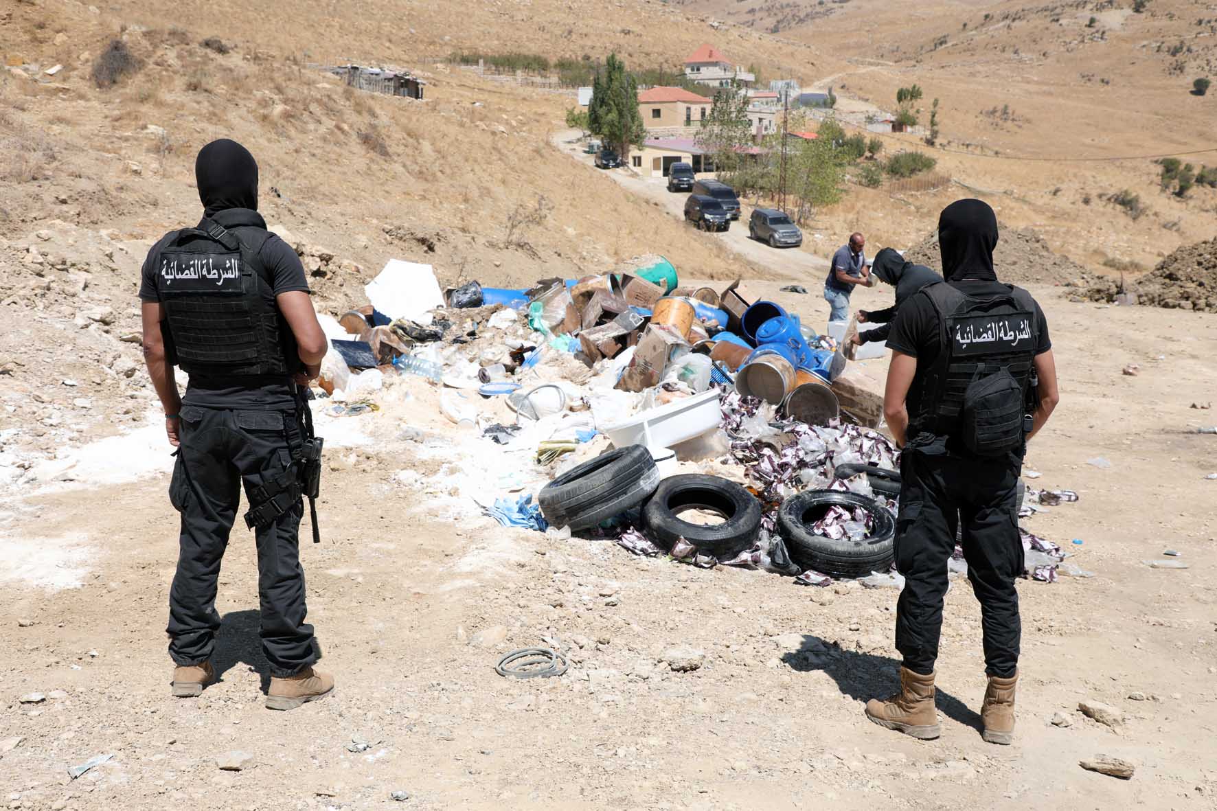 المواد المضبوطة (قوى الأمن).