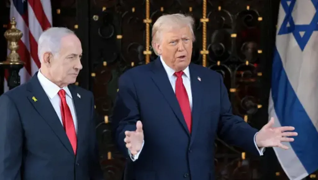 ترامب ونتنياهو. (أ ف ب)