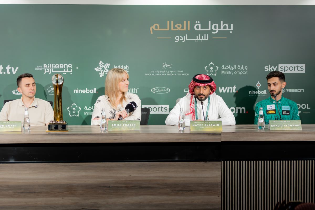 جدة تستضيف المؤتمر الصحافي قبل انطلاق بطولة العالم للبلياردو. (وكالات)