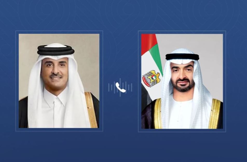 الشيخ تميم وبن زايد (وام)