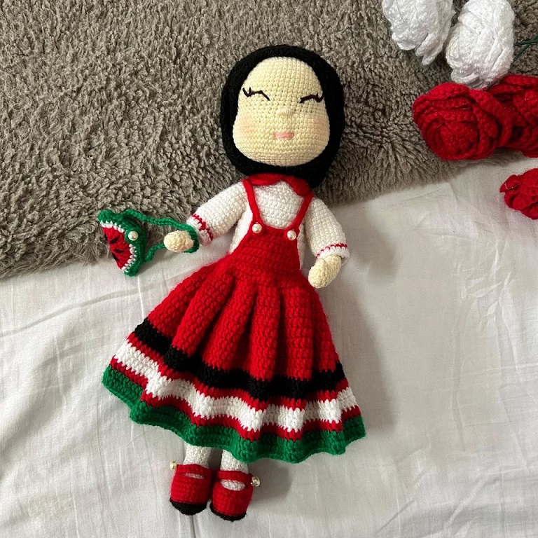 دمى الكروشيه الفلسطينيّة (Pinterest)