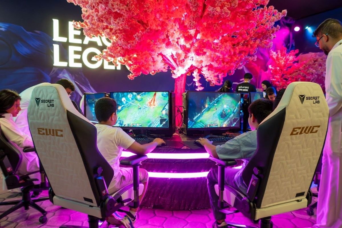 كأس العالم للرياضات الإلكترونية في الرياض. (وكالات)