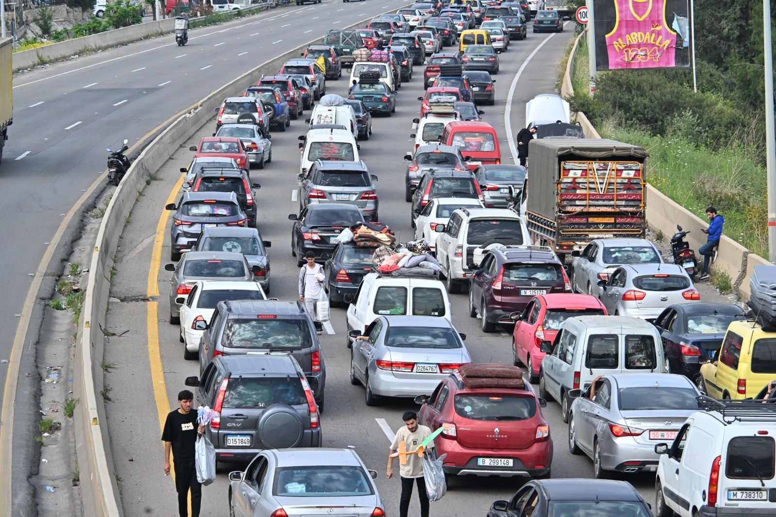 عودة النازحين إلى الجنوب (تصوير: حسام شبارو).