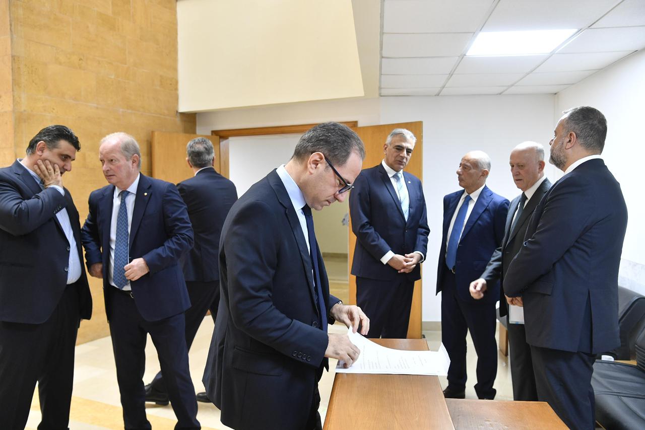 مؤتمر صحفي للنائب سامي الجميل. (تصوير حسام شبارو)