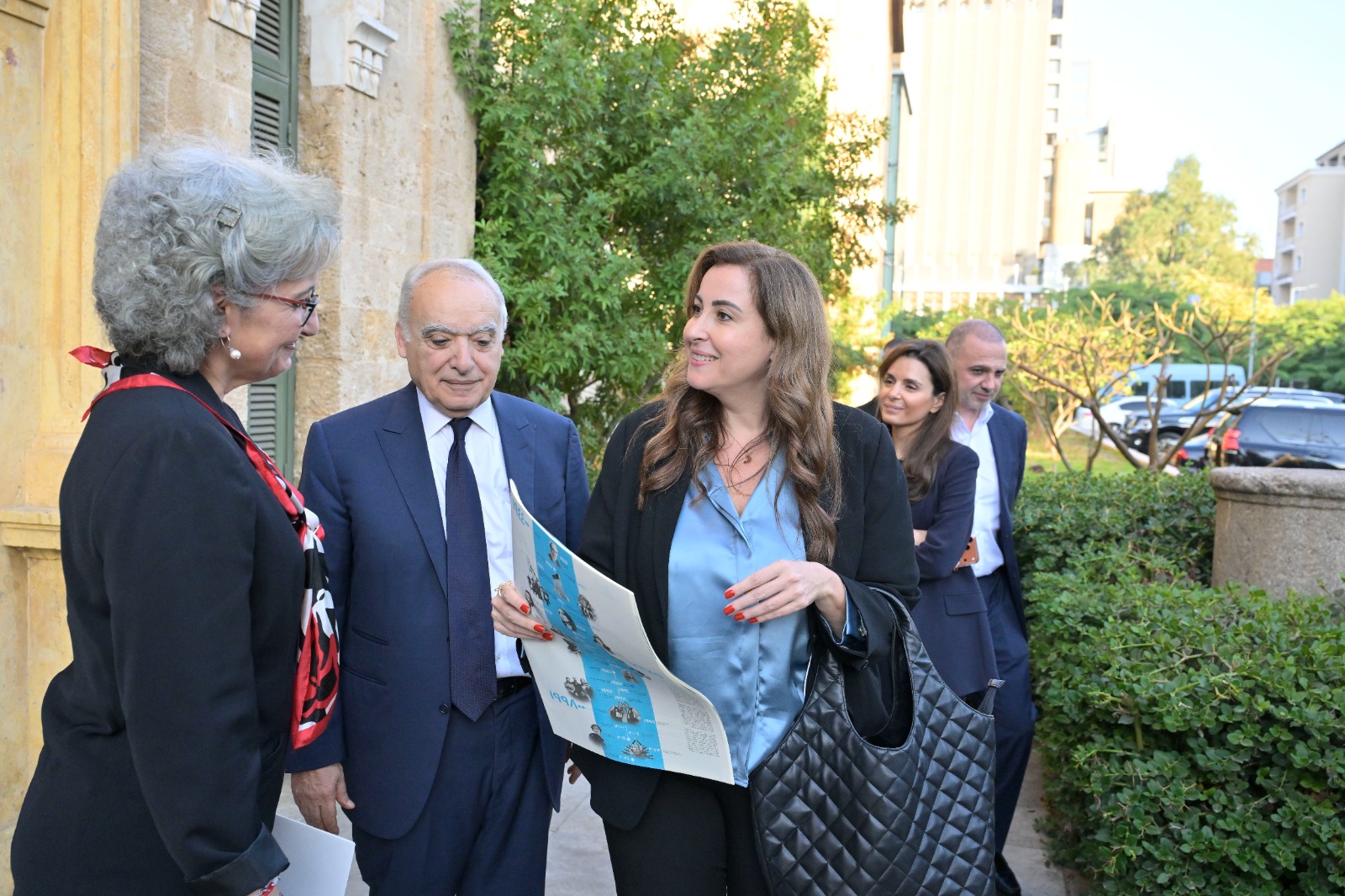 لقاء وفد النهار مع وزيرة التربية ريما كرامي (نبيل اسماعيل).