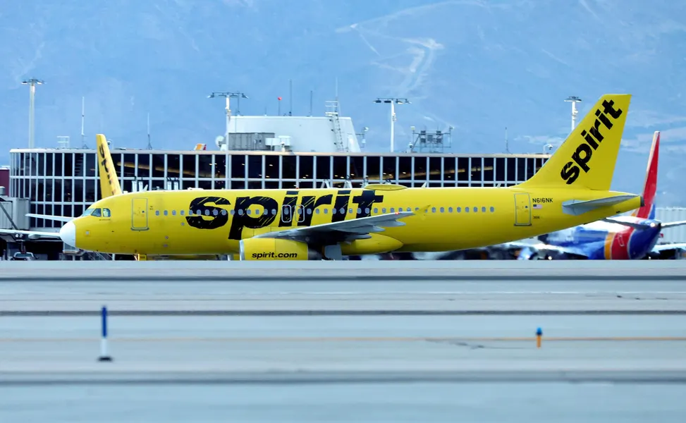 طائرة تابعة لـسبيريت إيرلاينز (مواقع)