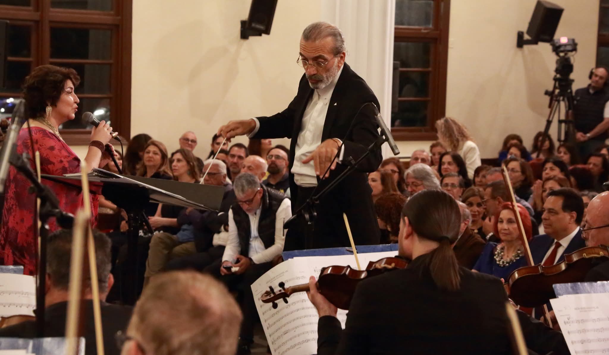 أميمة الخليل وهاني سبليني في ذكريات الفل (المكتب الإعلامي)