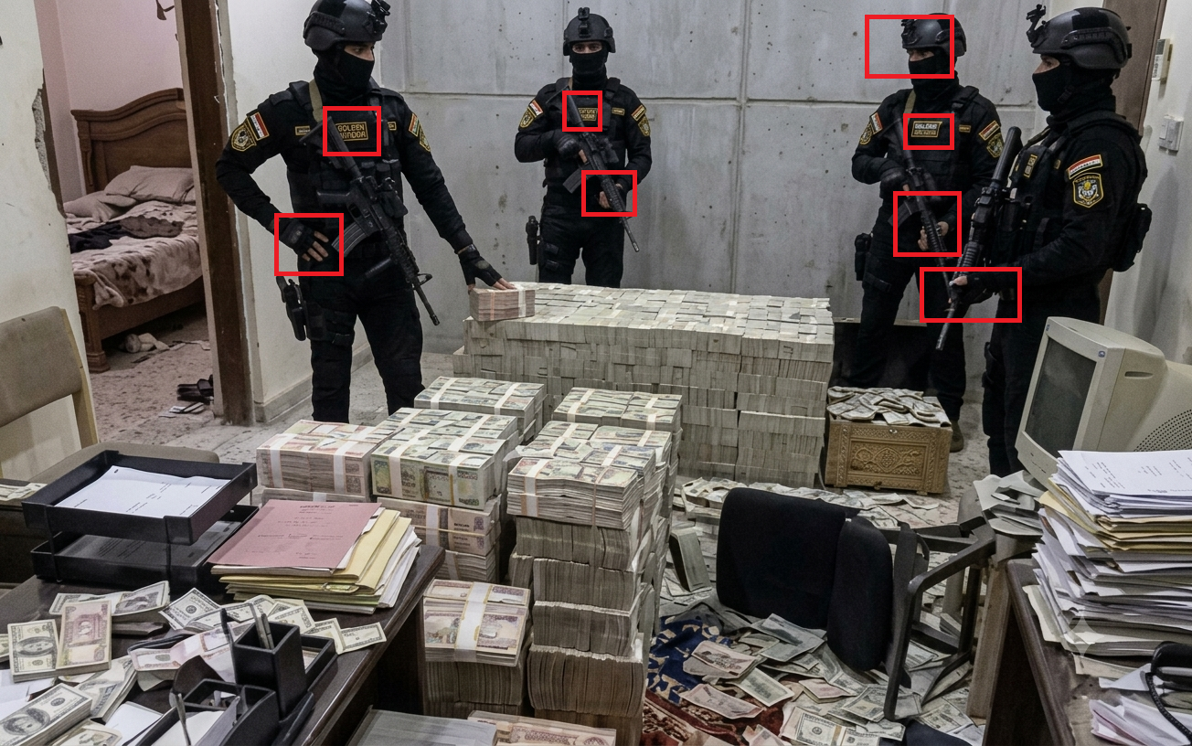 مؤشرات الى الذكاء الاصطناعي في الصورة اشرنا اليها بالاحمر 