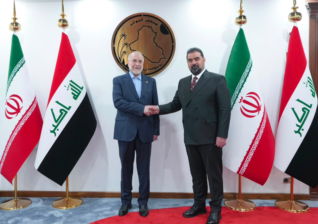 رئيس مجلس النواب العراقي يستقبل قاليباف (واع).