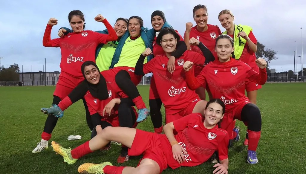 منتخب اللاجئات الأفغانيات. (وكالات)