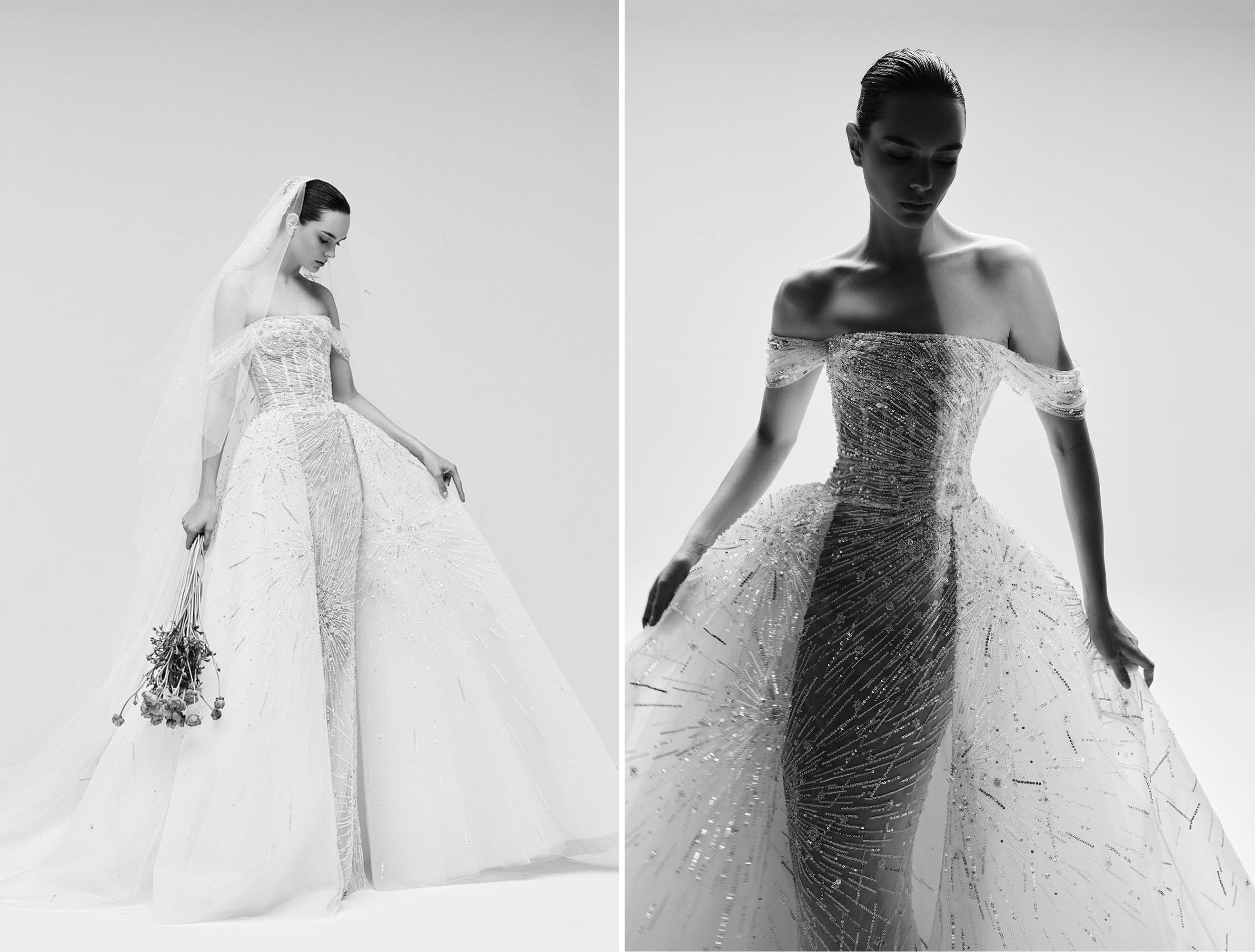 فستان عروس زهير مراد لربيع 2026 بتفاصيل هادئة (الموقع الإلكتروني الرسمي للمصمم)