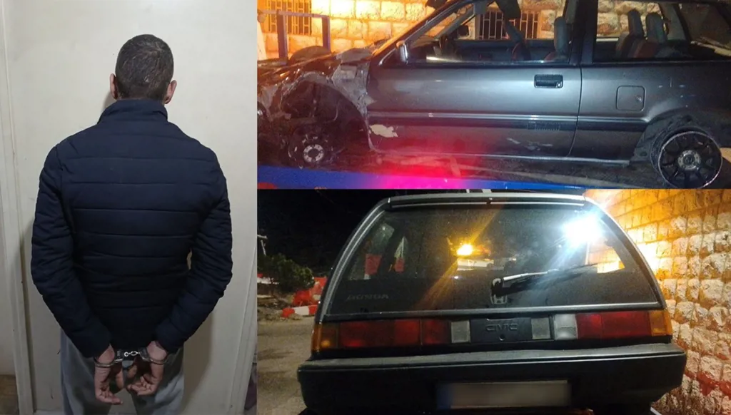 القبض على سائق سيارة مسروقة اجتاز حاجز ضهر البيدر
