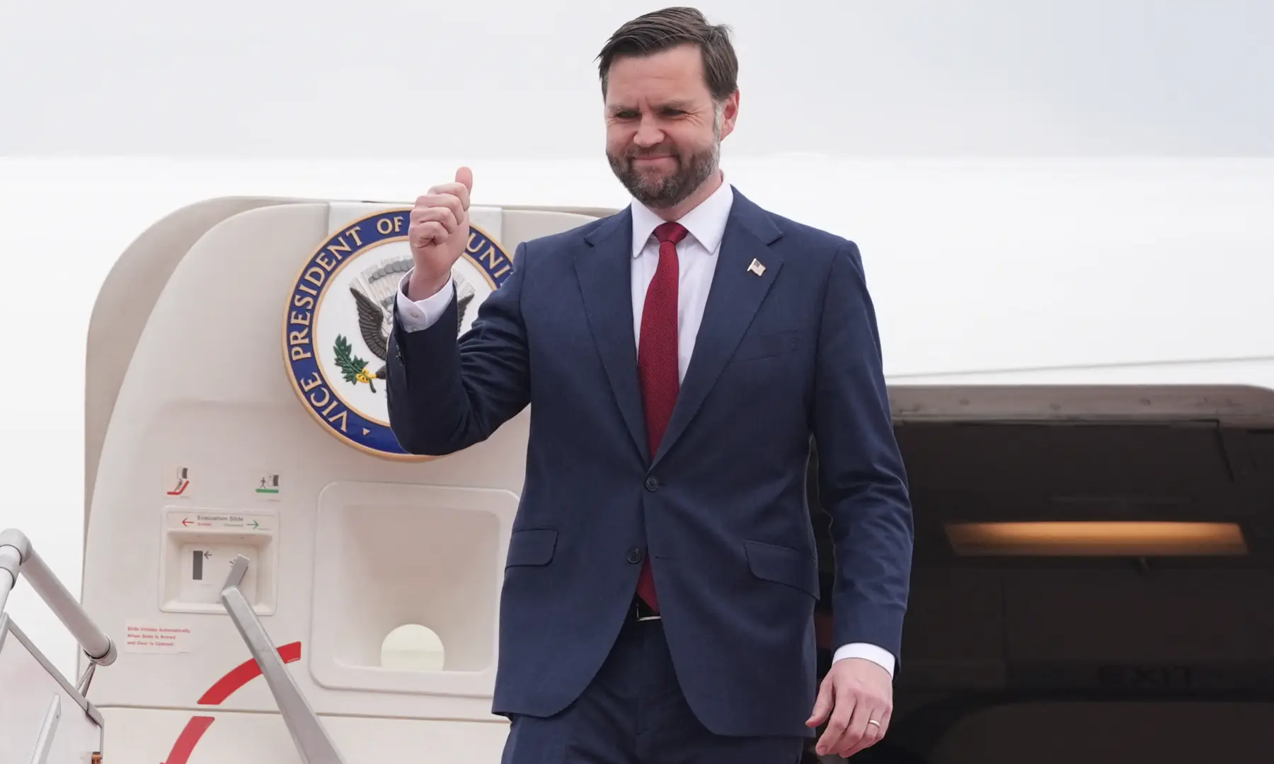 Arrival of J.D. Vance in Pakistan (X).