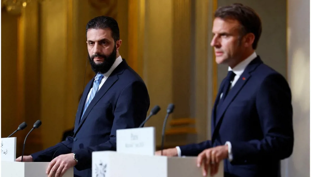 "لقاء الإليزيه"... ماكرون سيسعى لرفع العقوبات عن سوريا والشرع يؤكد تفاوض دمشق مع تل أبيب