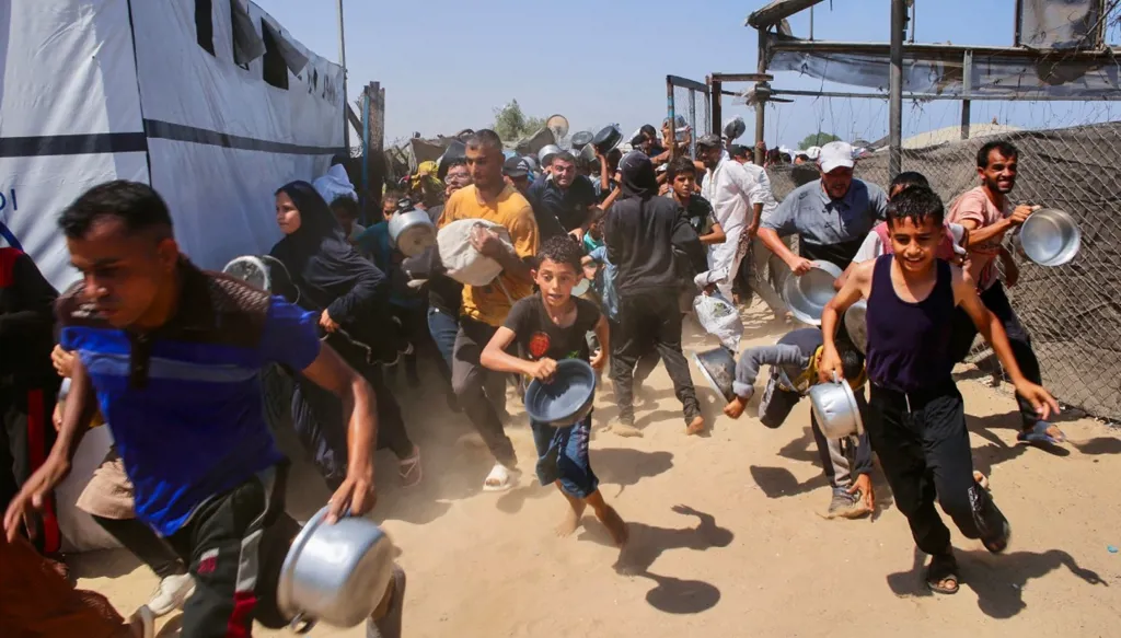 مشهد من قطاع غزة (أ ف ب)