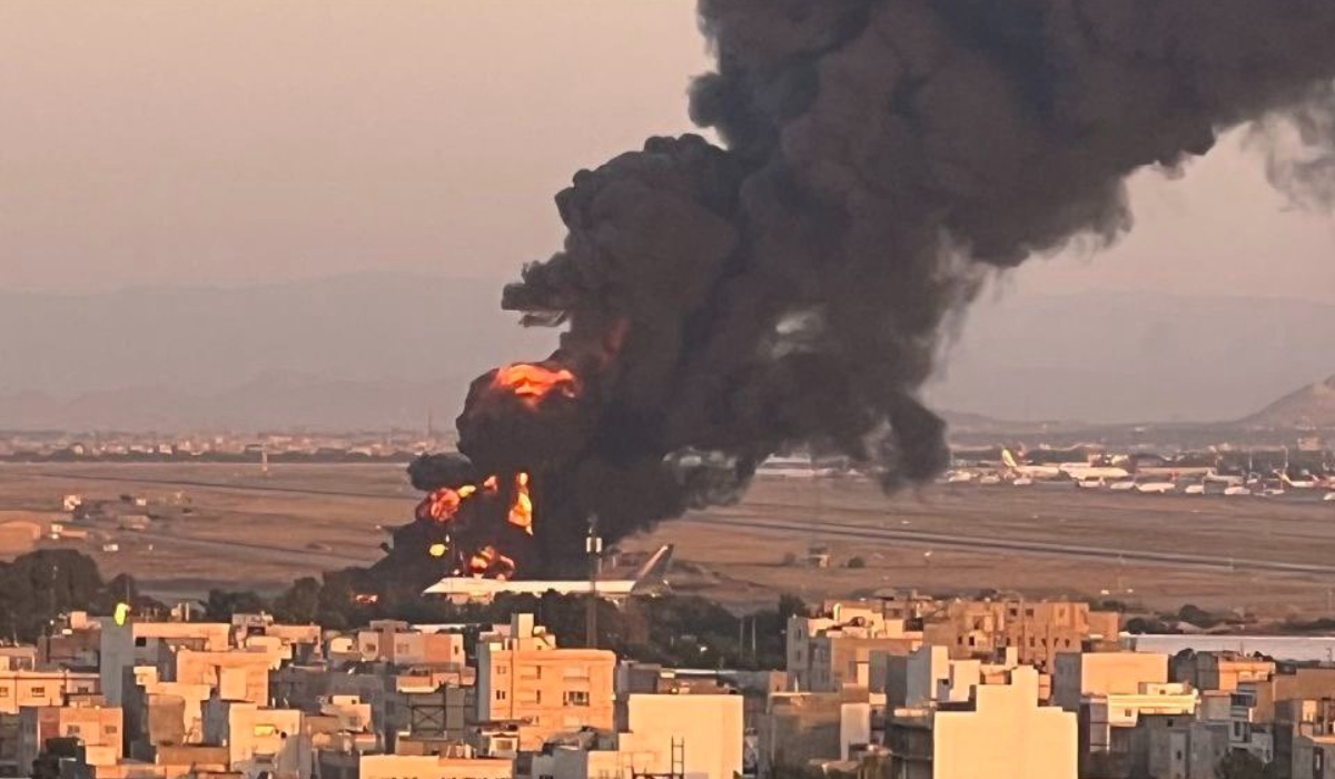 مشهد من قصف إسرائيلي على إيران (إنترنت)
