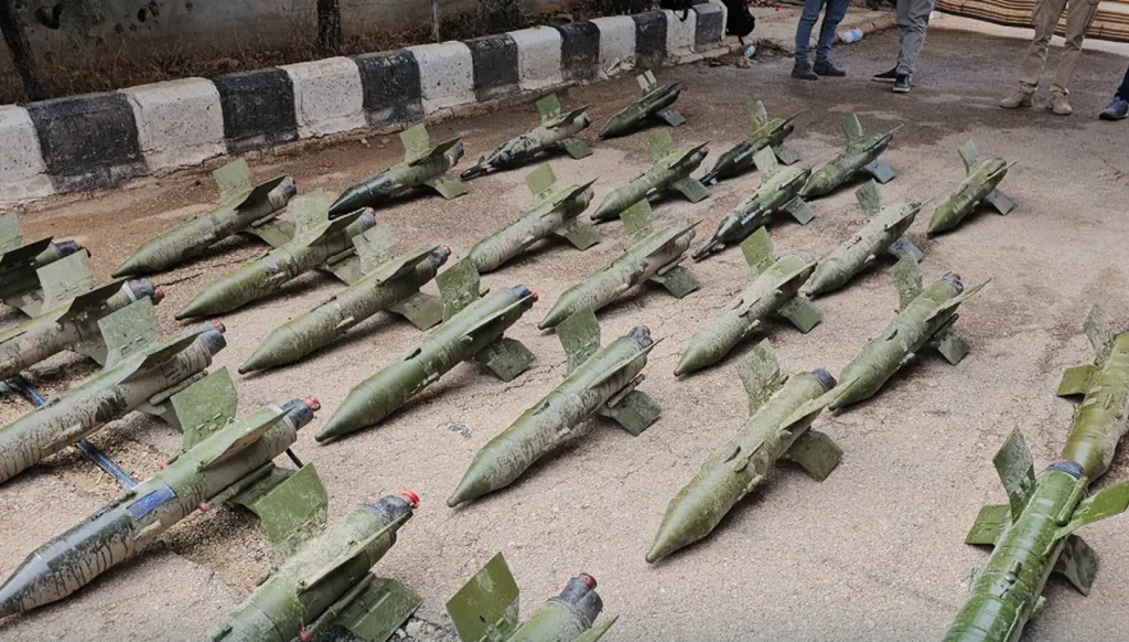 سوريا: ضبط صواريخ مضادة للدروع في ريف درعا الشرقي كانت معدة للتهريب