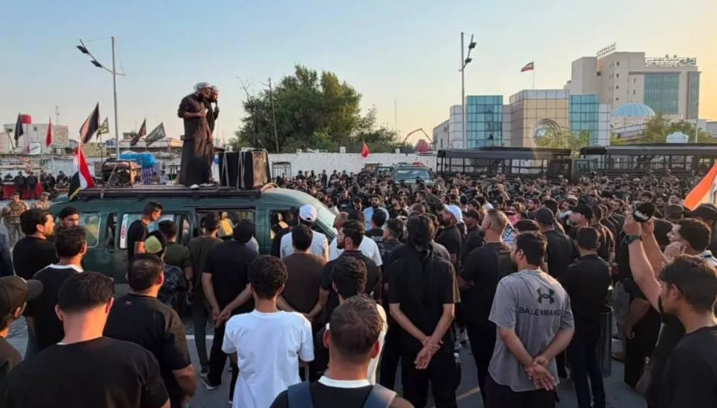طوق أمني حول قنصلية الكويت في البصرة بعد تجدد الاحتجاجات (فيديو)