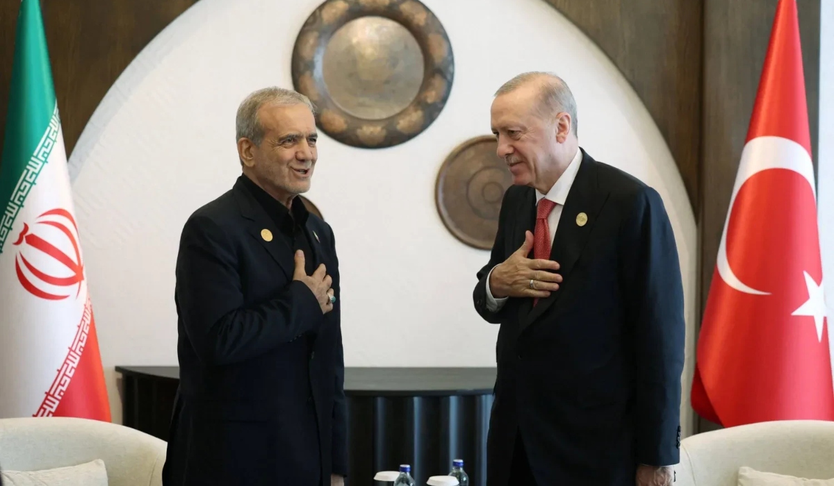 أردوغان وبزشكيان خلال لقاء سابق (أرشيفية)