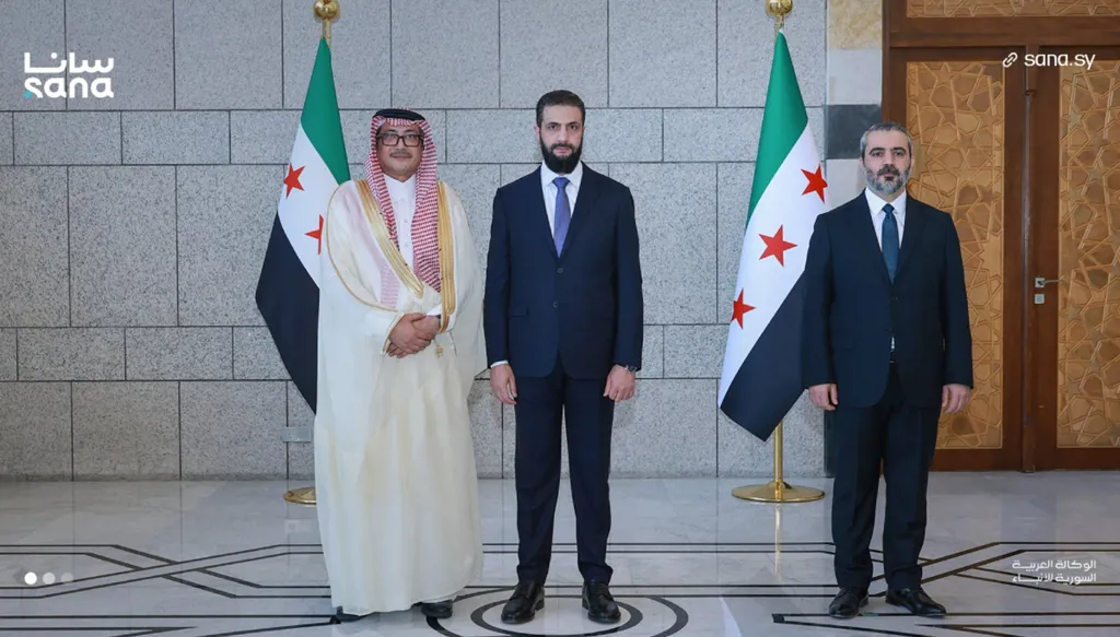 الشرع يتقبل أوراق اعتماد 7 سفراء ‏لدى سوريا... من هم؟