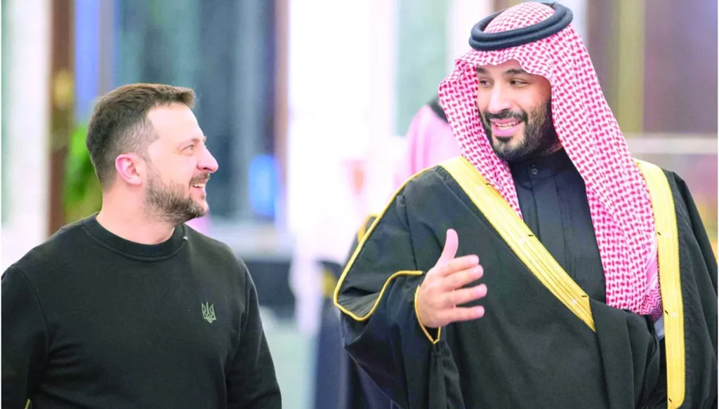زيلينسكي: بحثت مع ولي العهد السعودي شؤون الدفاع والأمن الغذائي