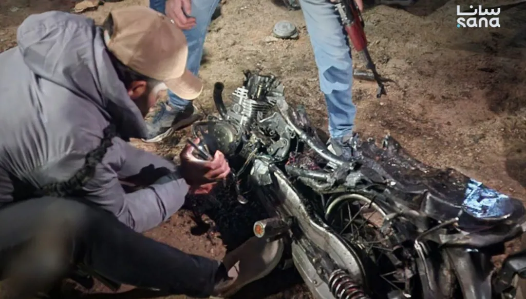 سوريا: مقتل شخص بانفجار عبوة ناسفة كانت مزروعة داخل دراجة نارية
