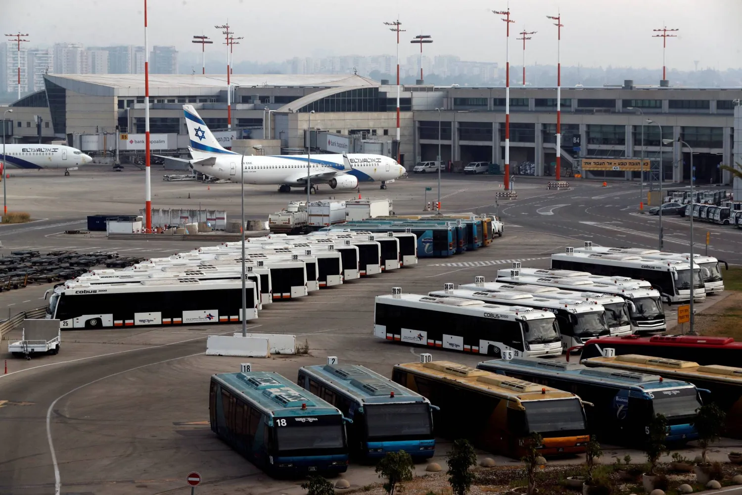 مشهد من مطار بن غوريون (أرشيفية)