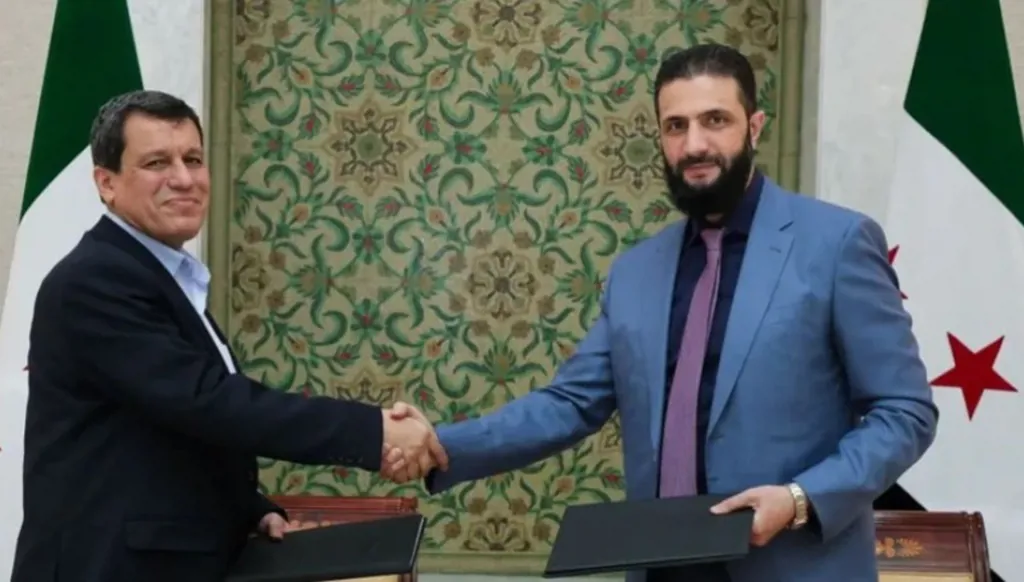 لقاء بين أحمد الشرع وتوم بارّاك وقائد "قسد"