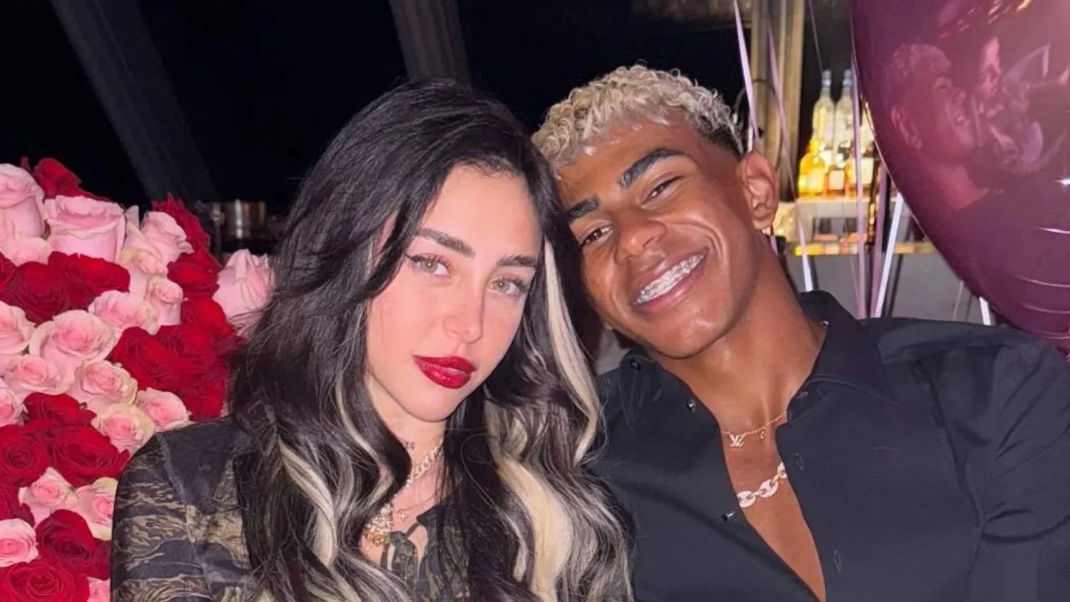 لامين يامال والمغنية الأرجنتينية نيكي نيكول. (إنستغرام)