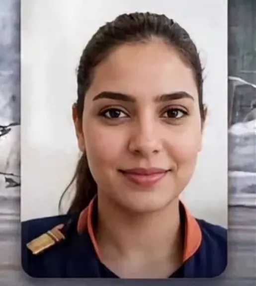 مضيفة الطيران عزة رمزي