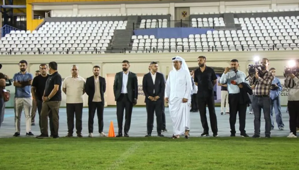 وفد اتحاد كأس الخليج العربي يطلع على جاهزية ملعب نادي دهوك العراقي