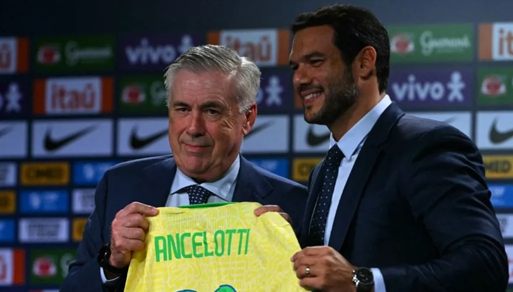 نيمار خارج حسابات أنشيلوتي في تشكيلته الأولى للمنتخب البرازيلي