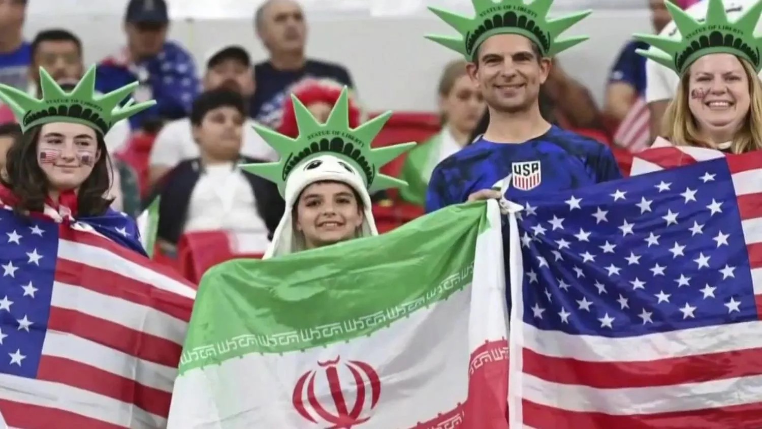 جماهير إيران والولايات المتحدة.