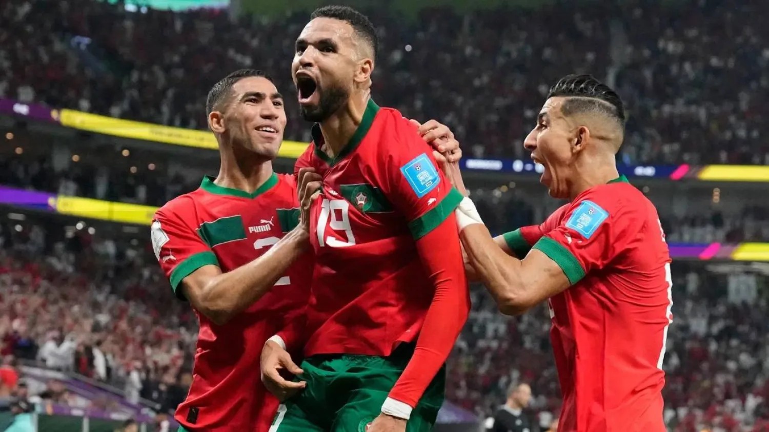 لاعبو المغرب.