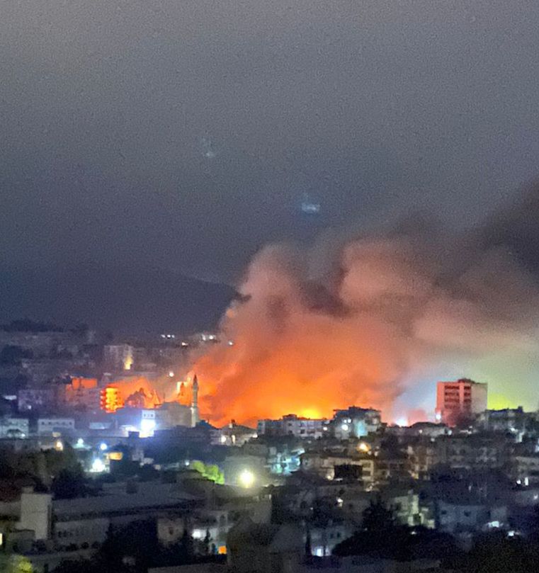 غارة على سوق النبطية