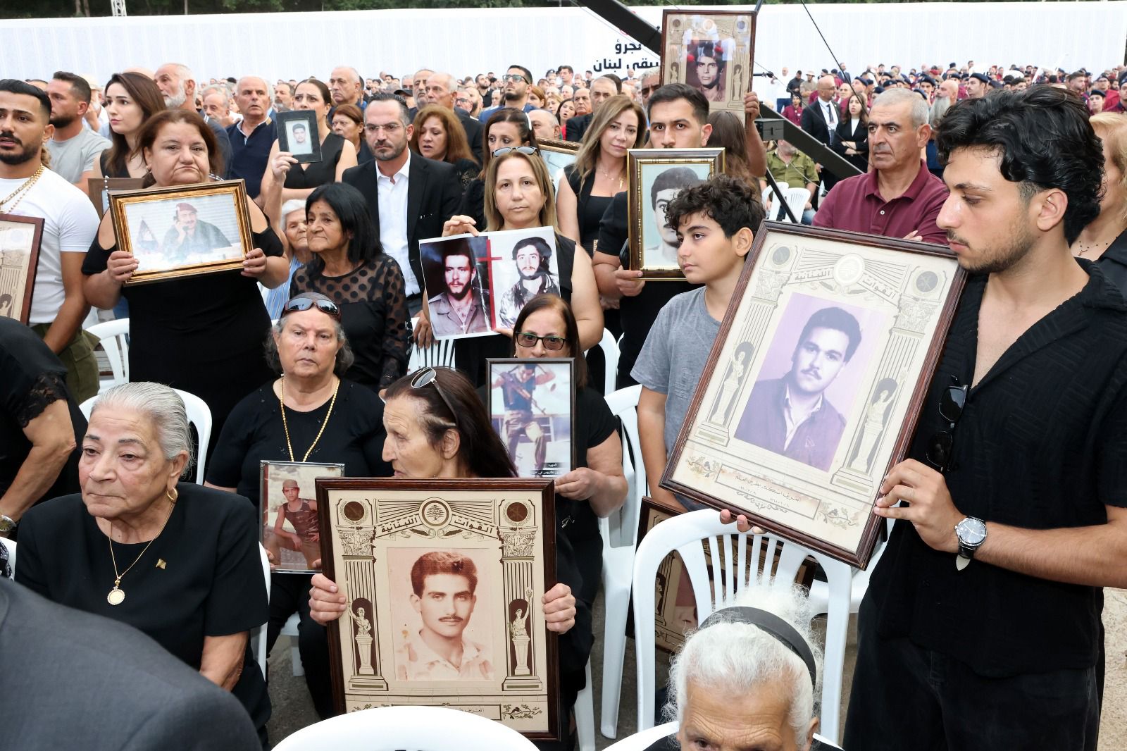 صورة من القداس (القوات اللبنانية).