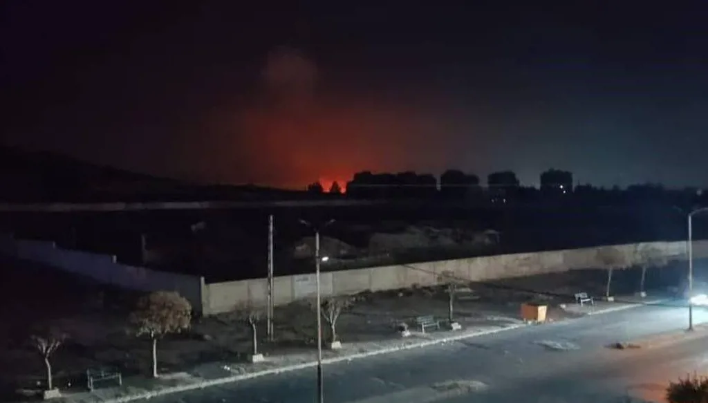 صورة أرشيفية لاستهداف إسرائيلي في ريف دمشق 