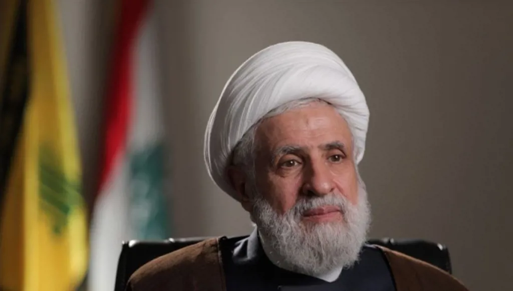 صورة أرشيفية للأمين العام لحزب الله الشيخ نعيم قاسم.