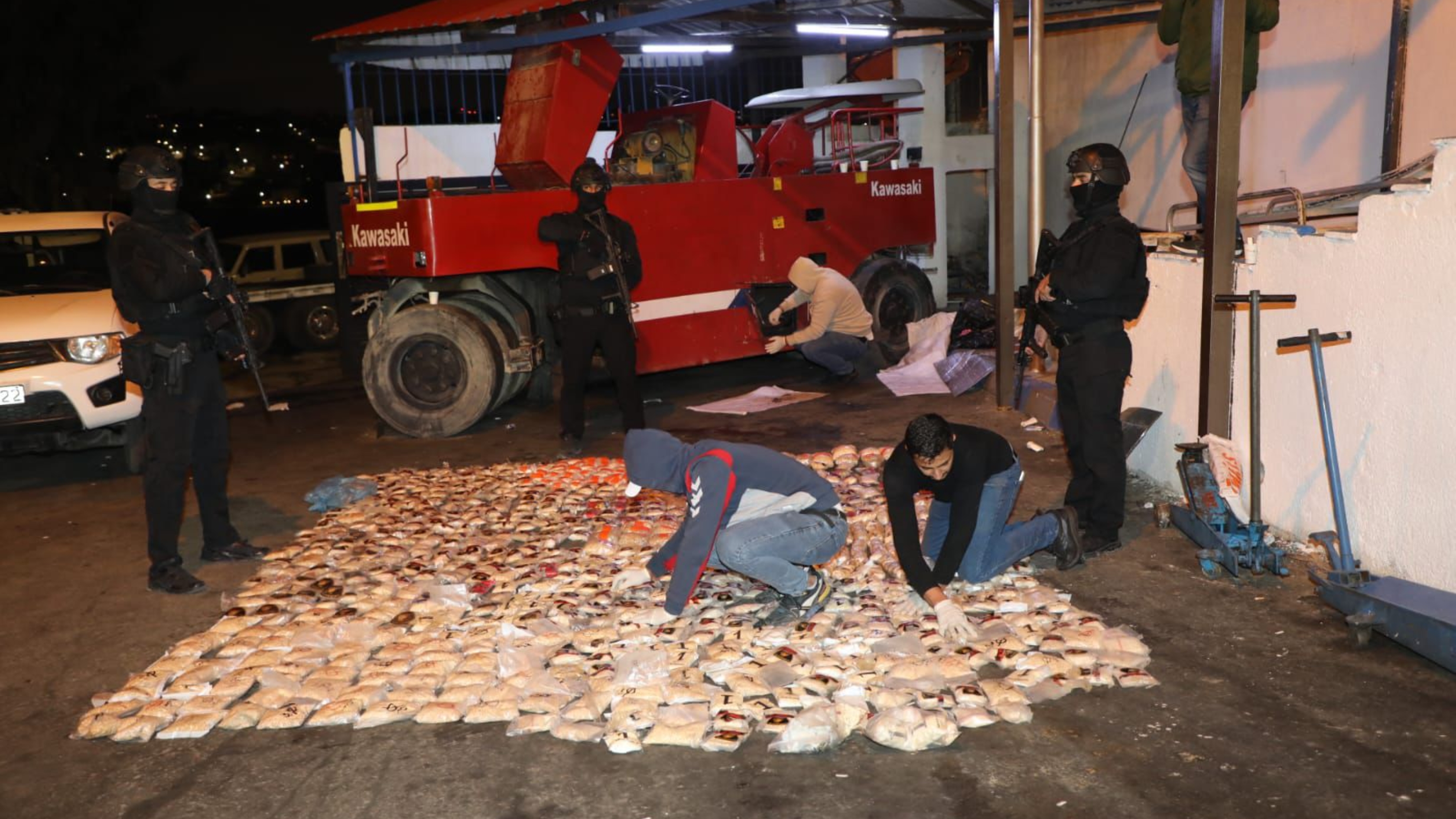 المضبوطات. (بترا)