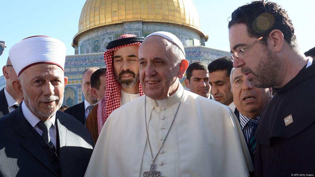 البابا فرنسيس في القدس.