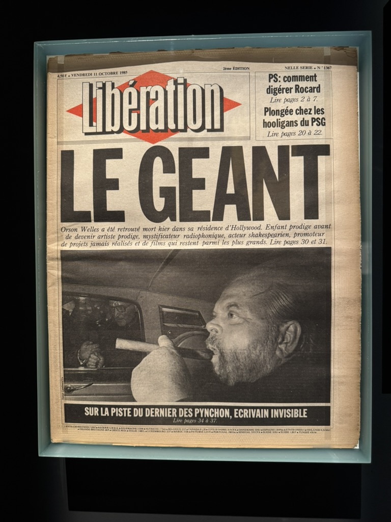 مانشيت ”ليبراسيون“ غداة وفاة ولز.