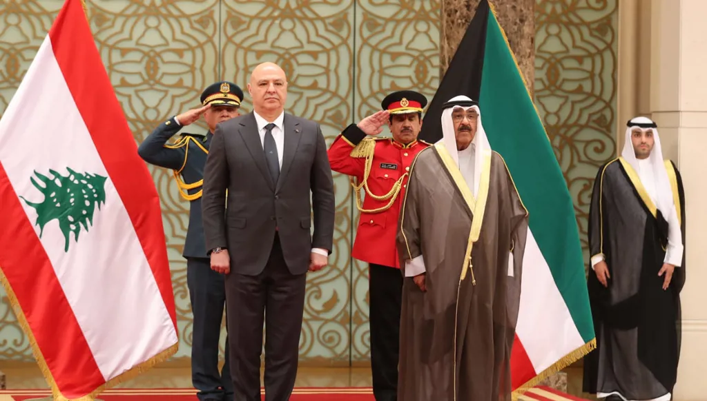 عون من الكويت: أثق بأن هذه الزيارة ستفتح آفاقا جديدة للتعاون بين بلدينا