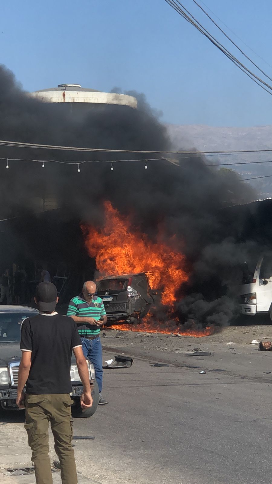 مكان الاستهداف في العيرونية (إكس).