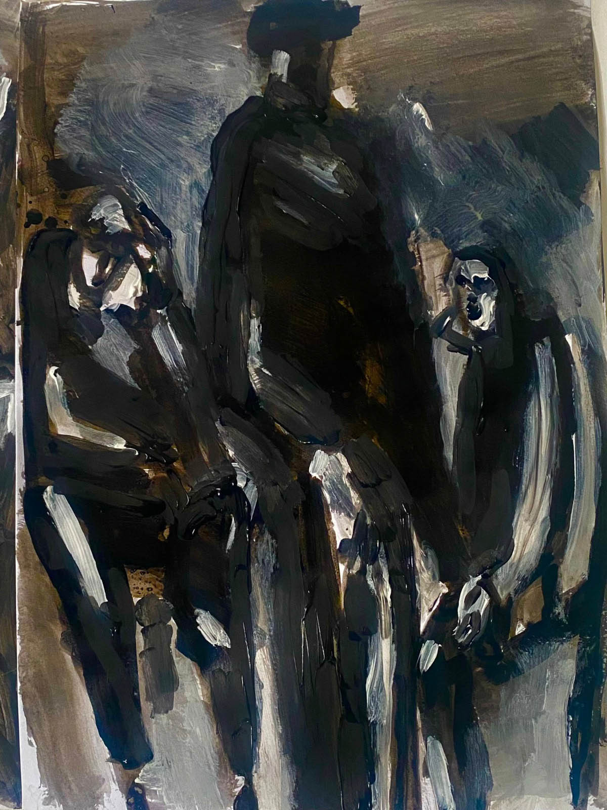 من أعمال عبد الرازق عكاشة حول غزة.