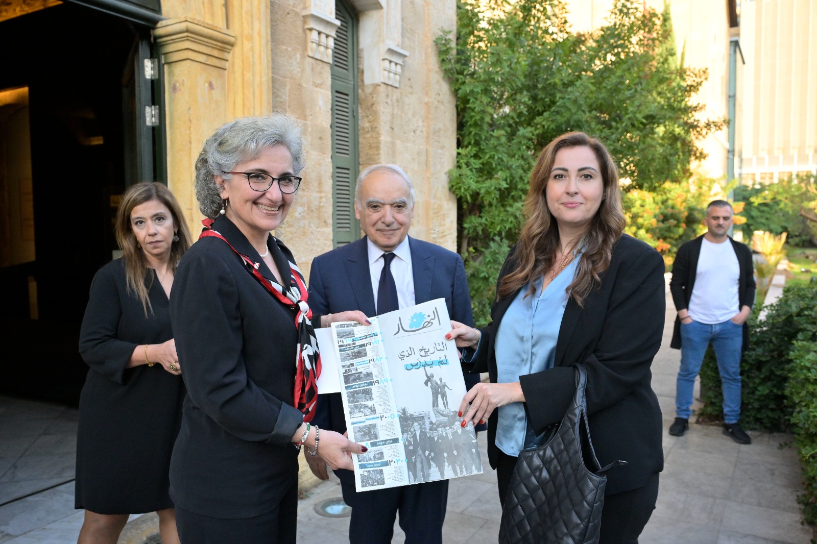 لقاء وفد النهار مع وزيرة التربية ريما كرامي (نبيل اسماعيل).