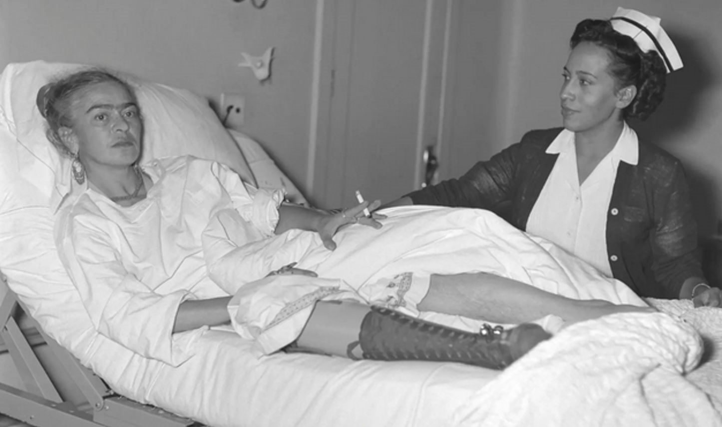 على فراش الأَلم في المستشفى (1953)