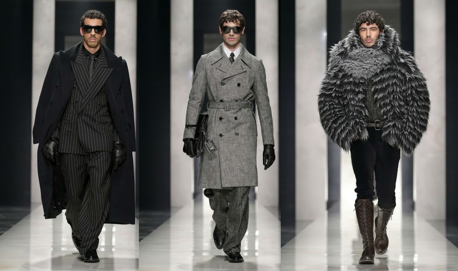 نستغرام)أزياء دولتشي آند غابانا للرجال لخريف وشتاء 2026 في أسبوع الموضة بميلانو (ا