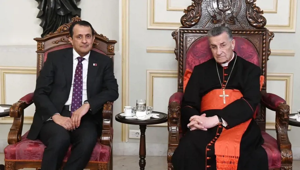 السفير القطري وشخصيات في بكركي: انتخاب الرئيس ضرورة ماسة